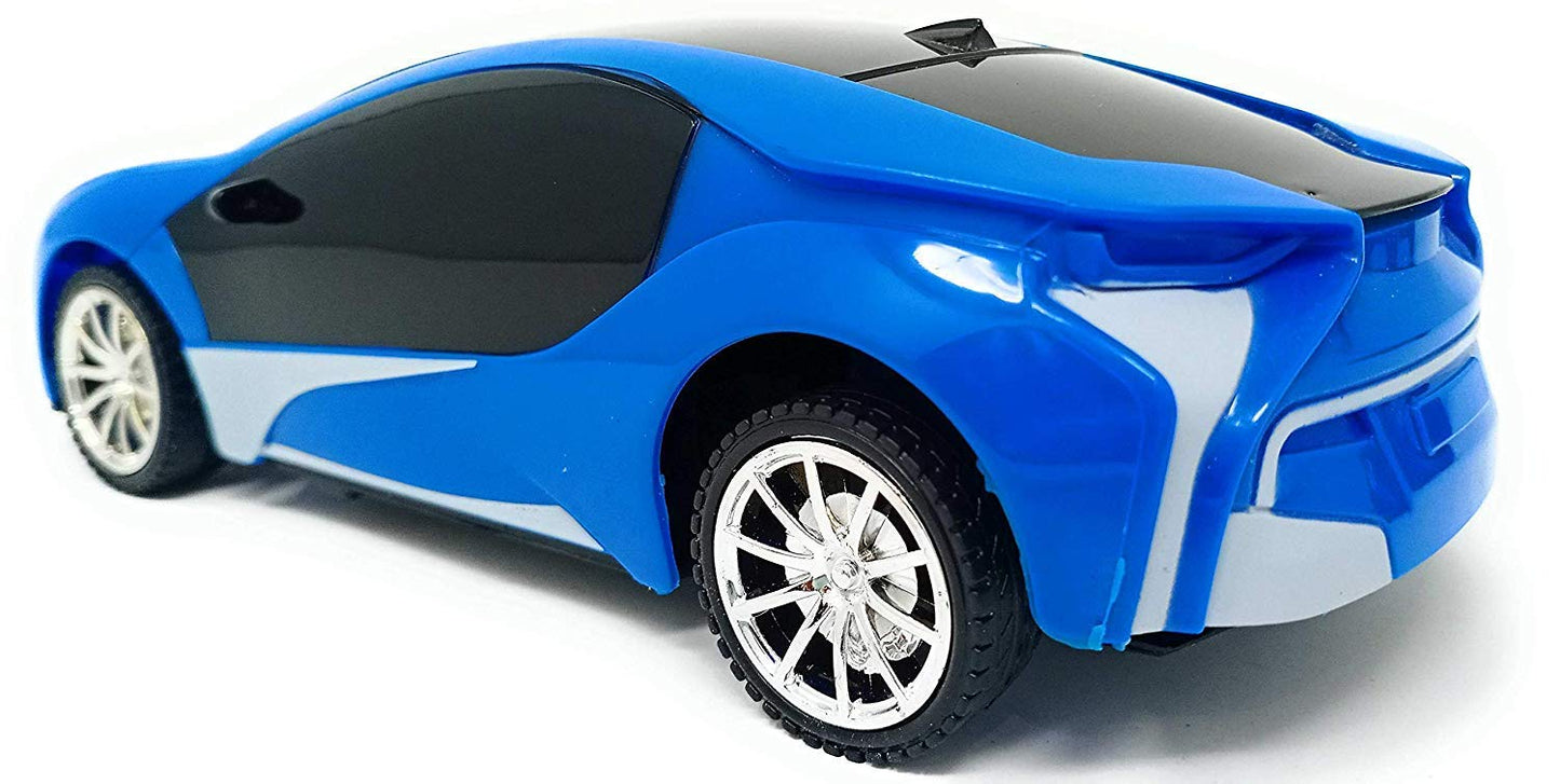 Chargeable High Speed Super Power Cyclone Sports RC Rally Racing Car for Kids with Remote Control - Assorated Design | Blue (Pack of 1)