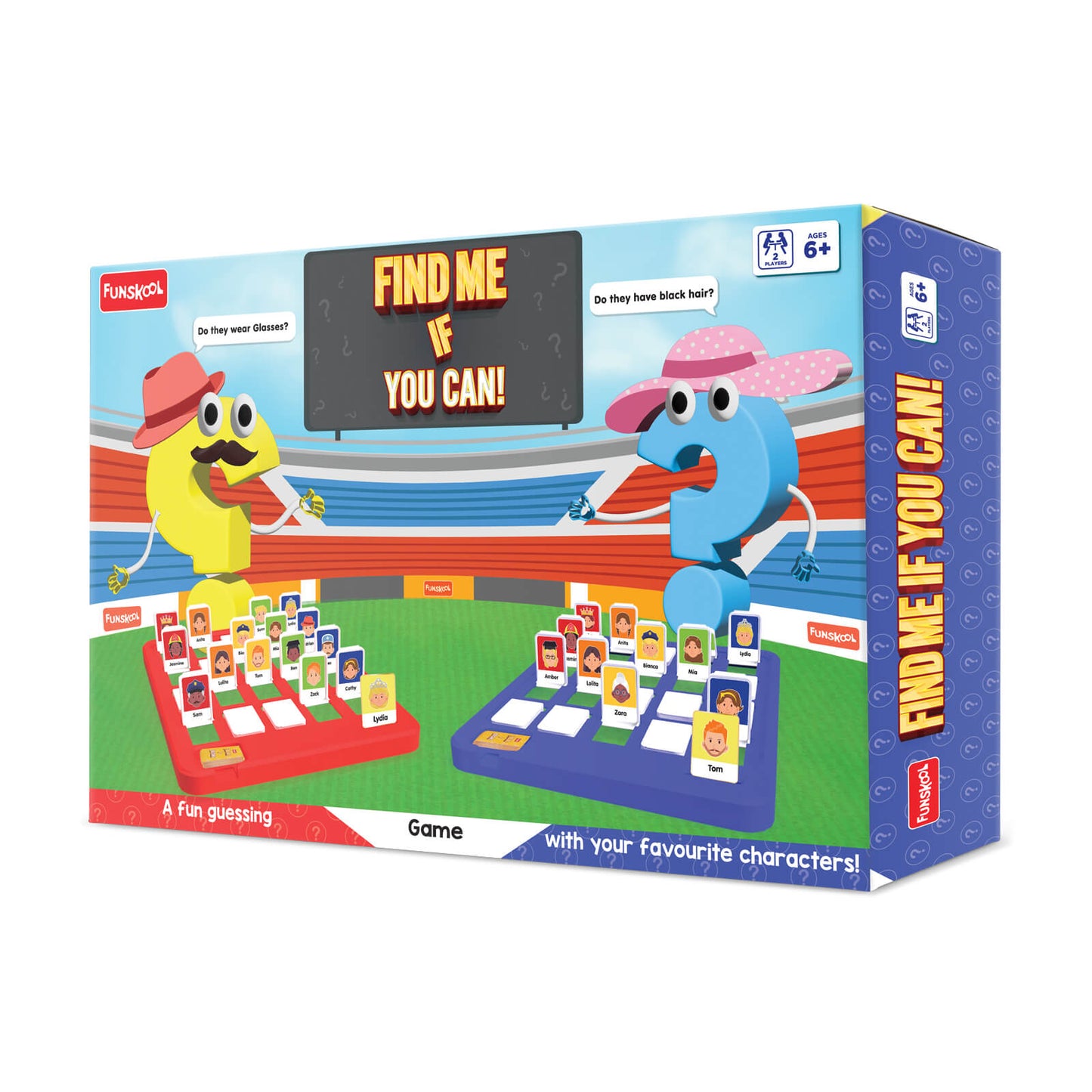 Funskool Games, Find Me If You Can,Family Games, Strategy Board Games, Get into Funzone, Toys for Kids, Guessing Game, multicolour, Ages 6 and above, Multicolour