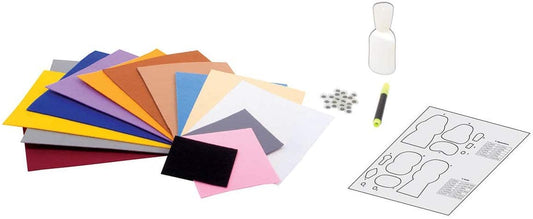 Funskool Handycrafts Finger Puppets, Puppet Maker, Felt Crafts, Art and Craft kit, Ages 8 Years and Above, Multicolour