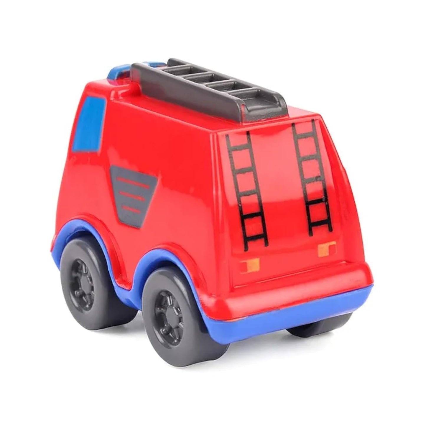 Giggles Funskool - Mini Vehicles City Fire Truck, Multicolour Push And Go Vehicle, Develops Hand-Eye Coordination, 12 Months & Above, Infant And Preschool Toys