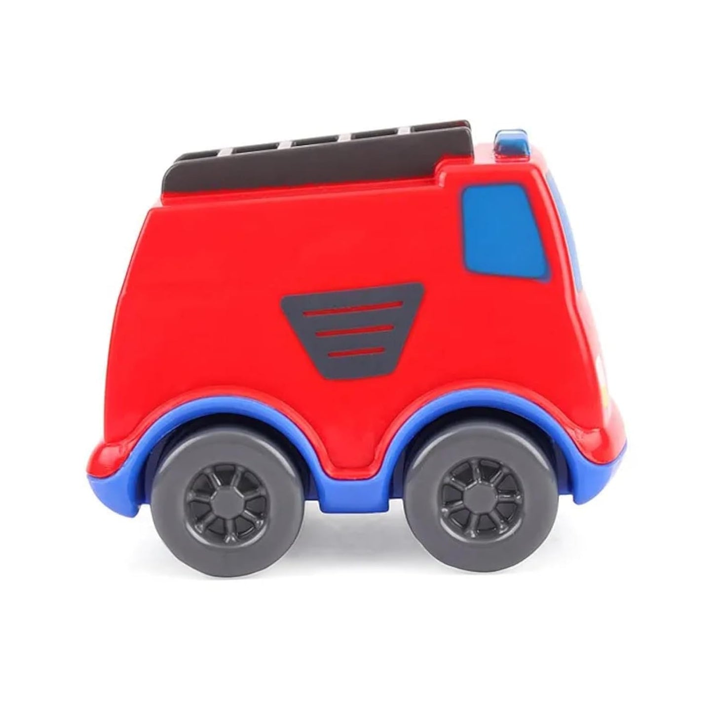 Giggles Funskool - Mini Vehicles City Fire Truck, Multicolour Push And Go Vehicle, Develops Hand-Eye Coordination, 12 Months & Above, Infant And Preschool Toys