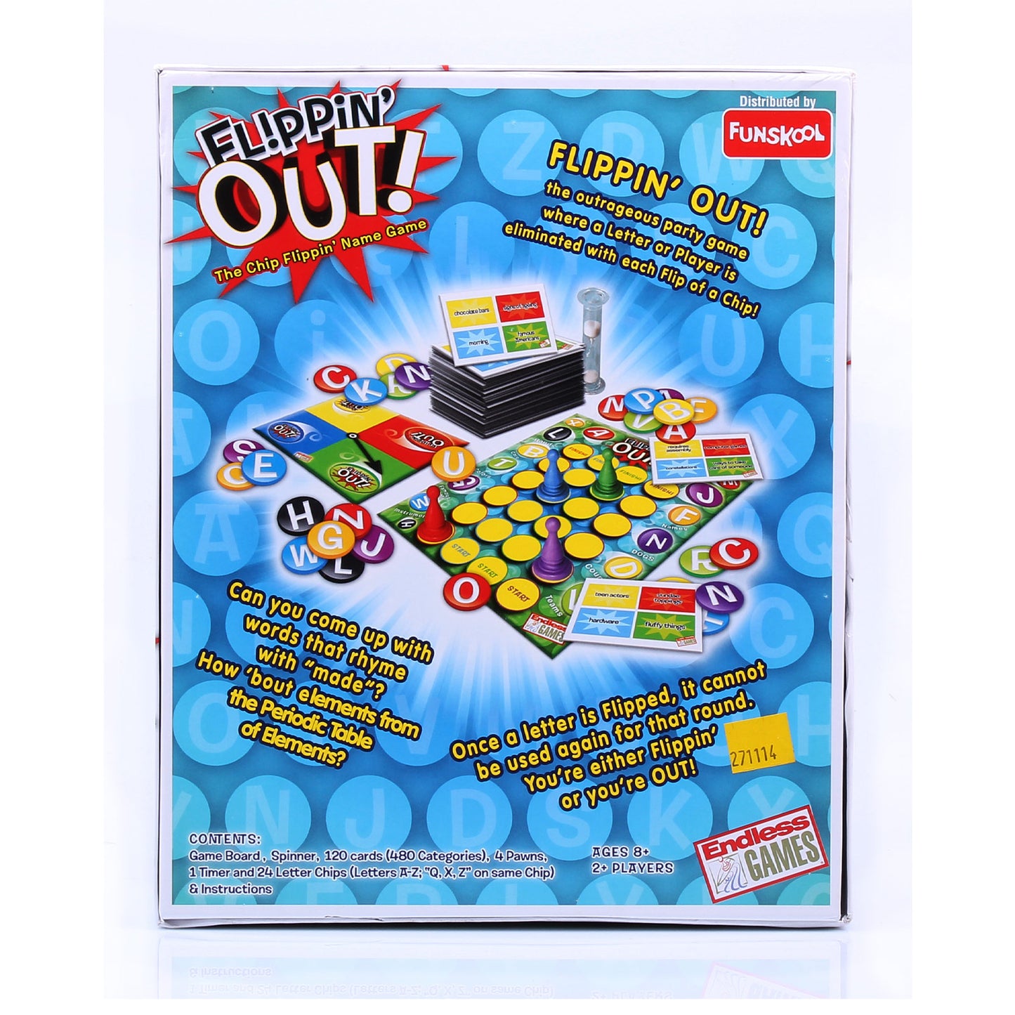 Funskool Games, Flippin Out, Party & Family Games, The chip Flipping Name Game, 2 + Players, Ages 8 and Above