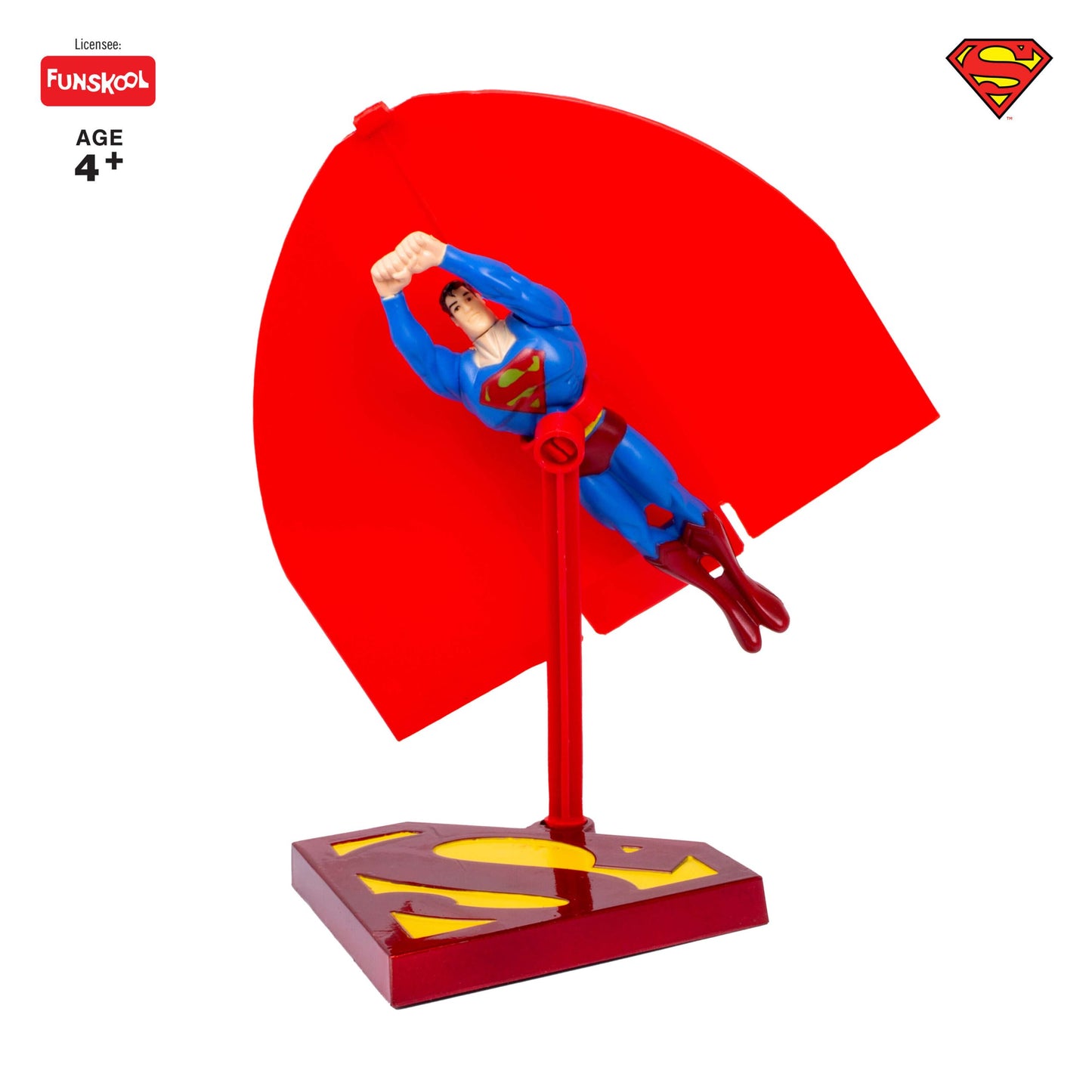 Funskool-Flying Superman,Classic Action Figures with Articulation,6 inches,Collectible,for 4 Year Old Kids and Above,Toy