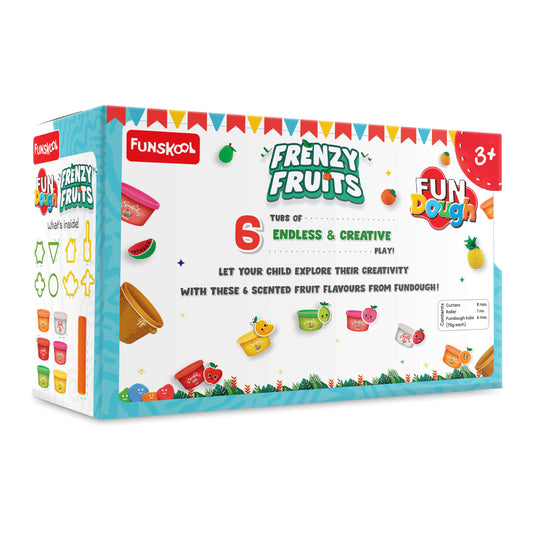 Frenzy Fruits Activity Toy Scented Dough and 6 Tubs Inside