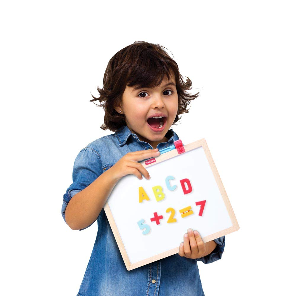 Giggles - Learn N Write Deluxe, 3 in 1 Magnetic Dry Erase & Chalkboard, Develops Early Writing Skills, 3 Years & Above, Preschool Toys, Multicolour