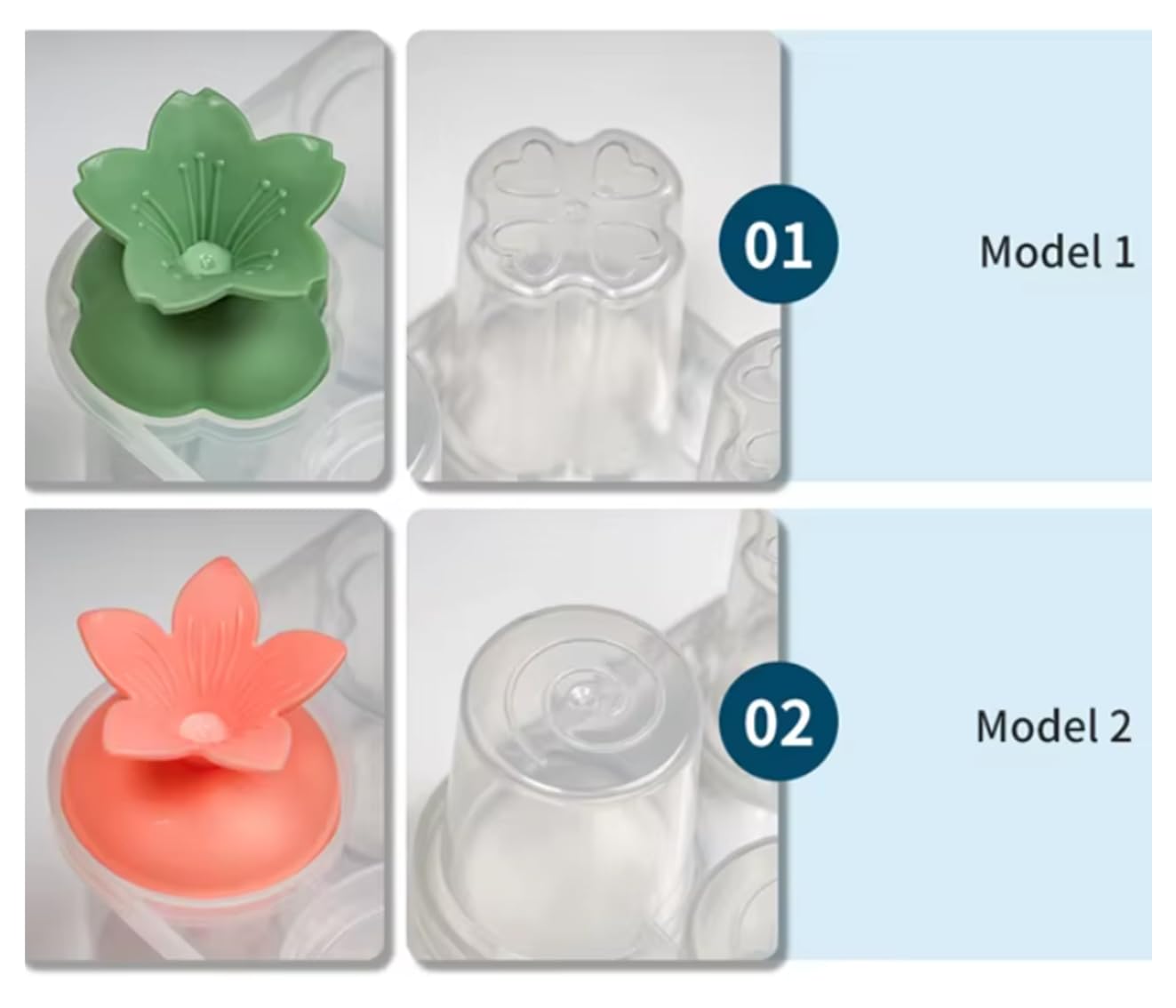 JAXHOM Plastic Popsicle Maker for Kids I Reusable Ice Pop Maker I 6 Cavities Frozen Ice Cream Maker Mould, 15X10X8 Cm