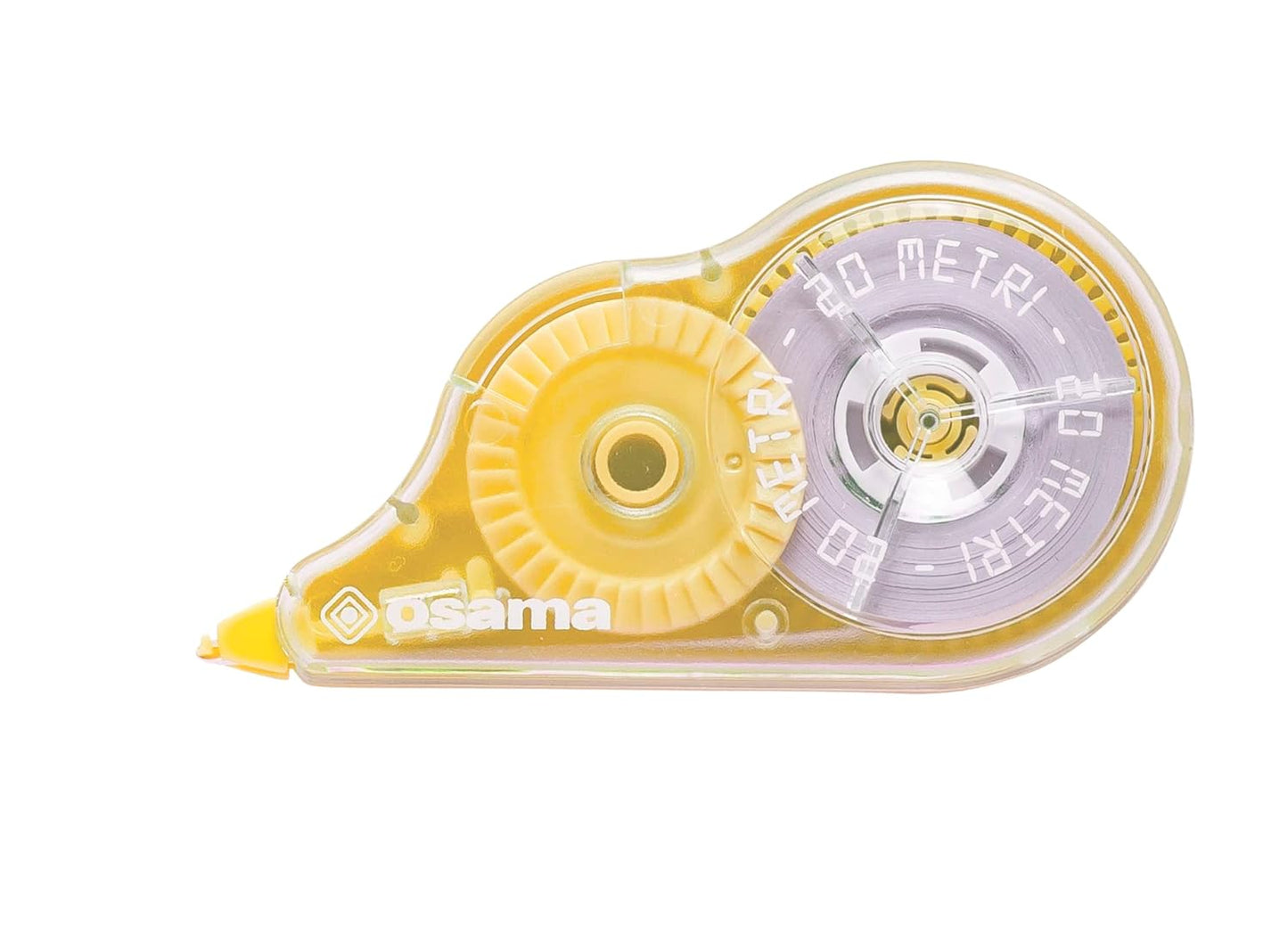 OSAMA - Bianchetto Ribbon, 2 Pieces, 20 Meters - Concealer Tape Ideal for School, Office and University Stationery, Sliding and Covering, Pastel Colors