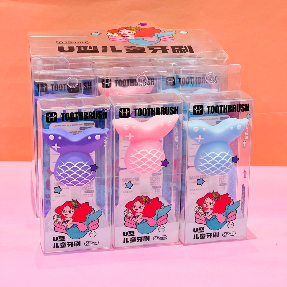 Mermaid-Duck U Shaped Toothbrush