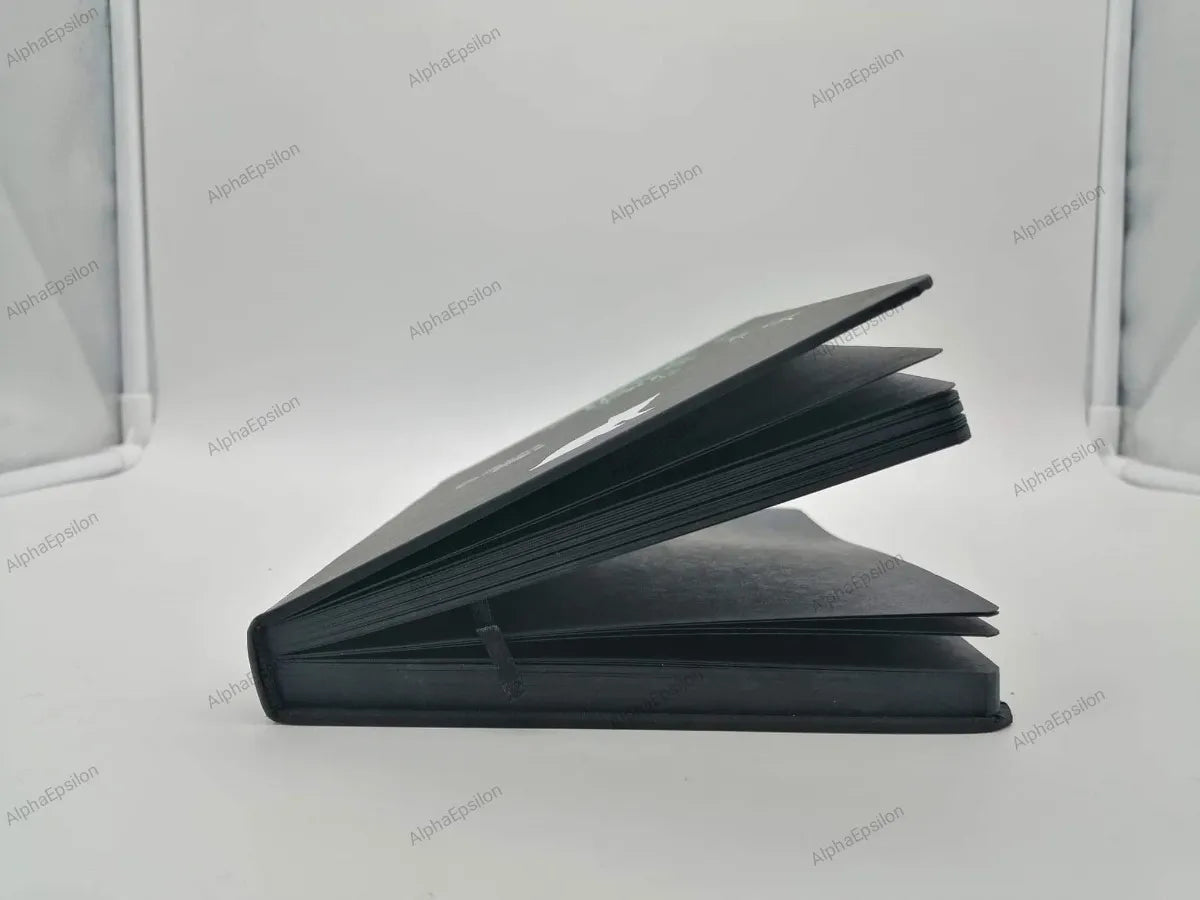 Lovely Cat Black Page Notebook 20x13cm