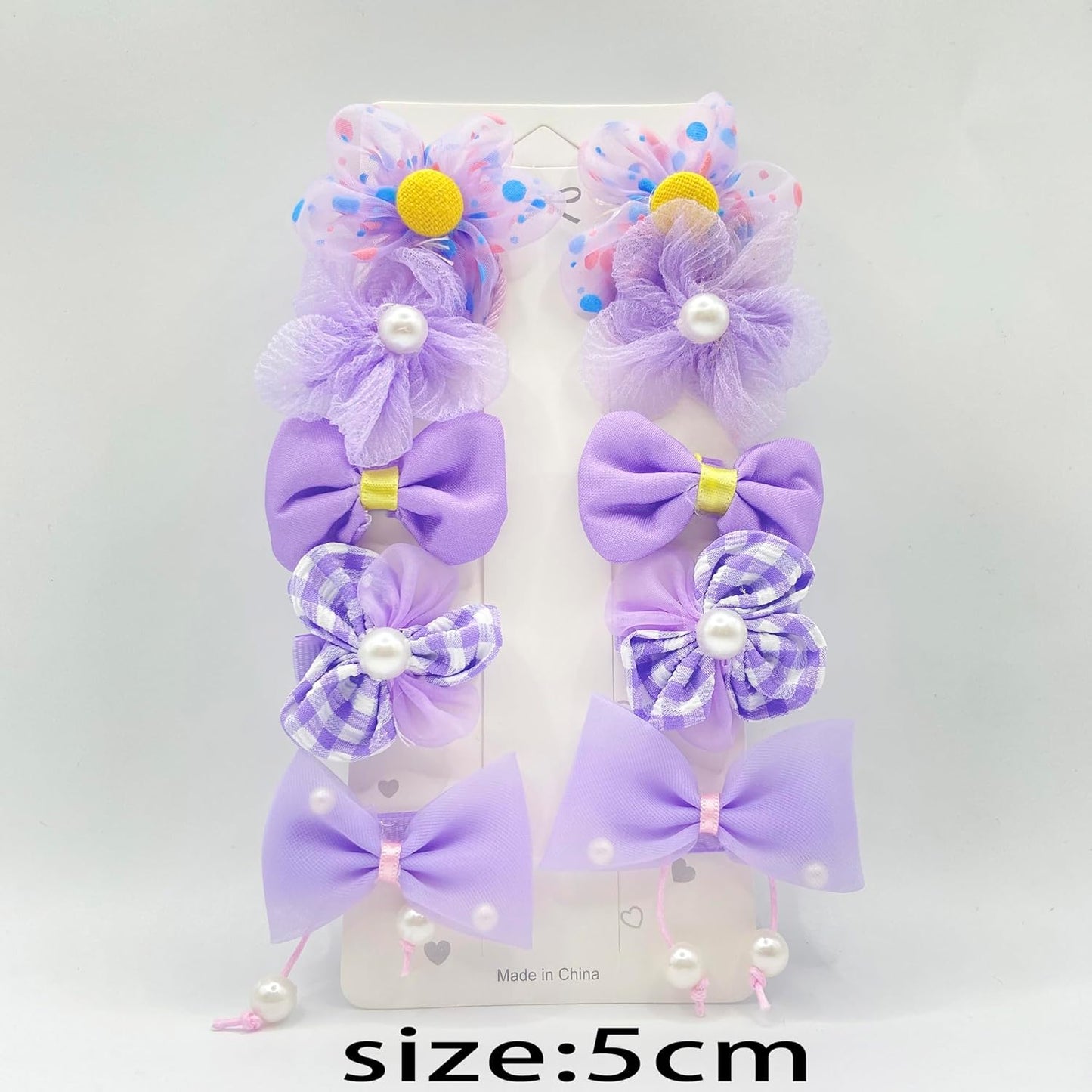 Multi-color super fairy bow flower fabric children's hairpin hair-friendly bangs clip for girls ponytail braid princess hairpin hair accessories(LS)