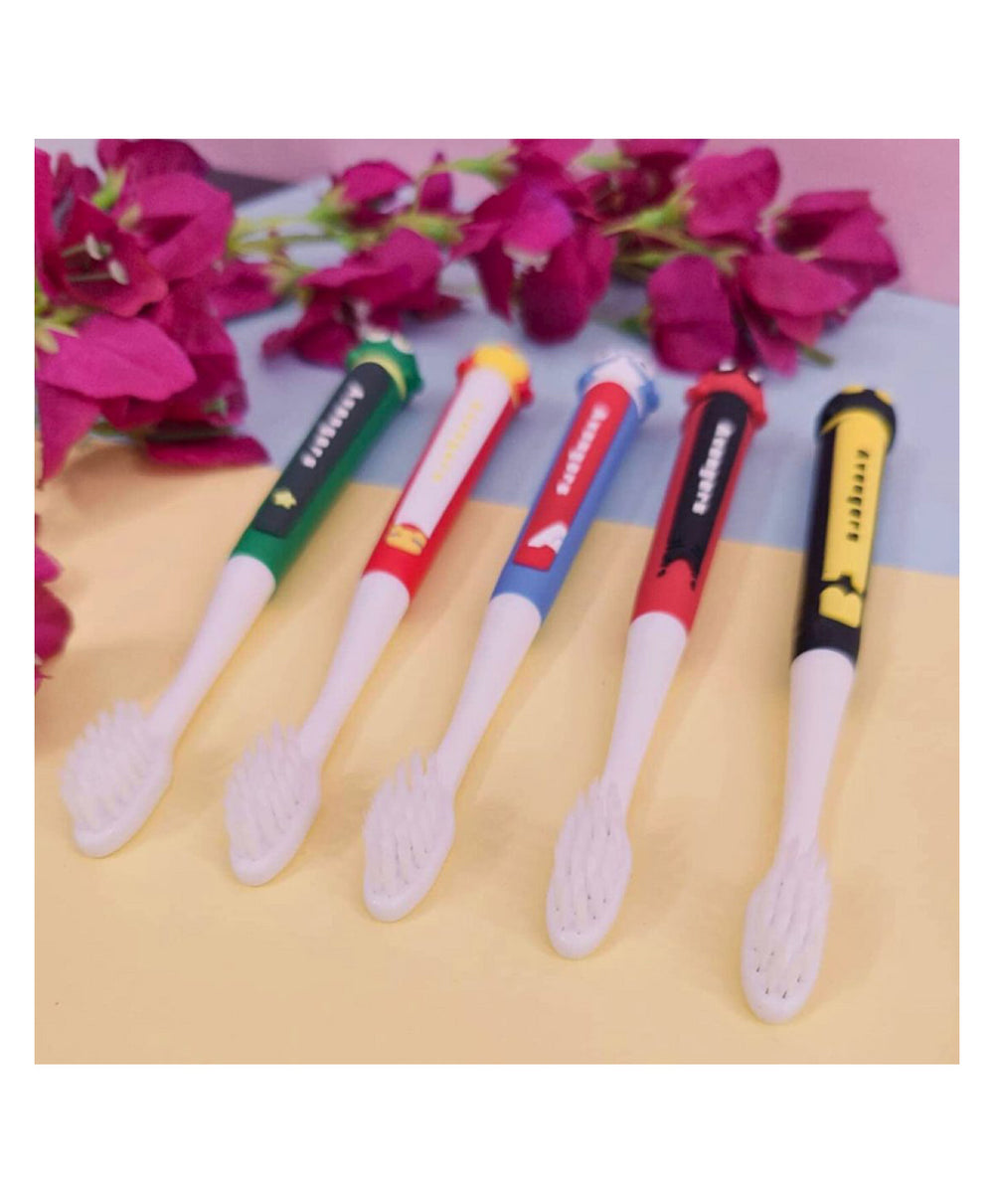 Superheroes Kids Toothbrush Extra Soft Bristles - Multicolour (Design May Vary) | GBT-SSH-047