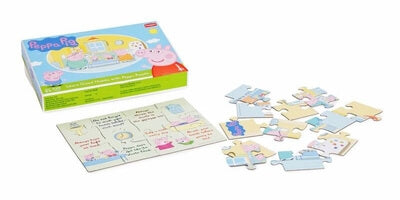 Funskool-Peppa Pig Good Habits 2In1,Educational,2x12 pieces,Puzzle,for 3 year Old Kids and above,Toy