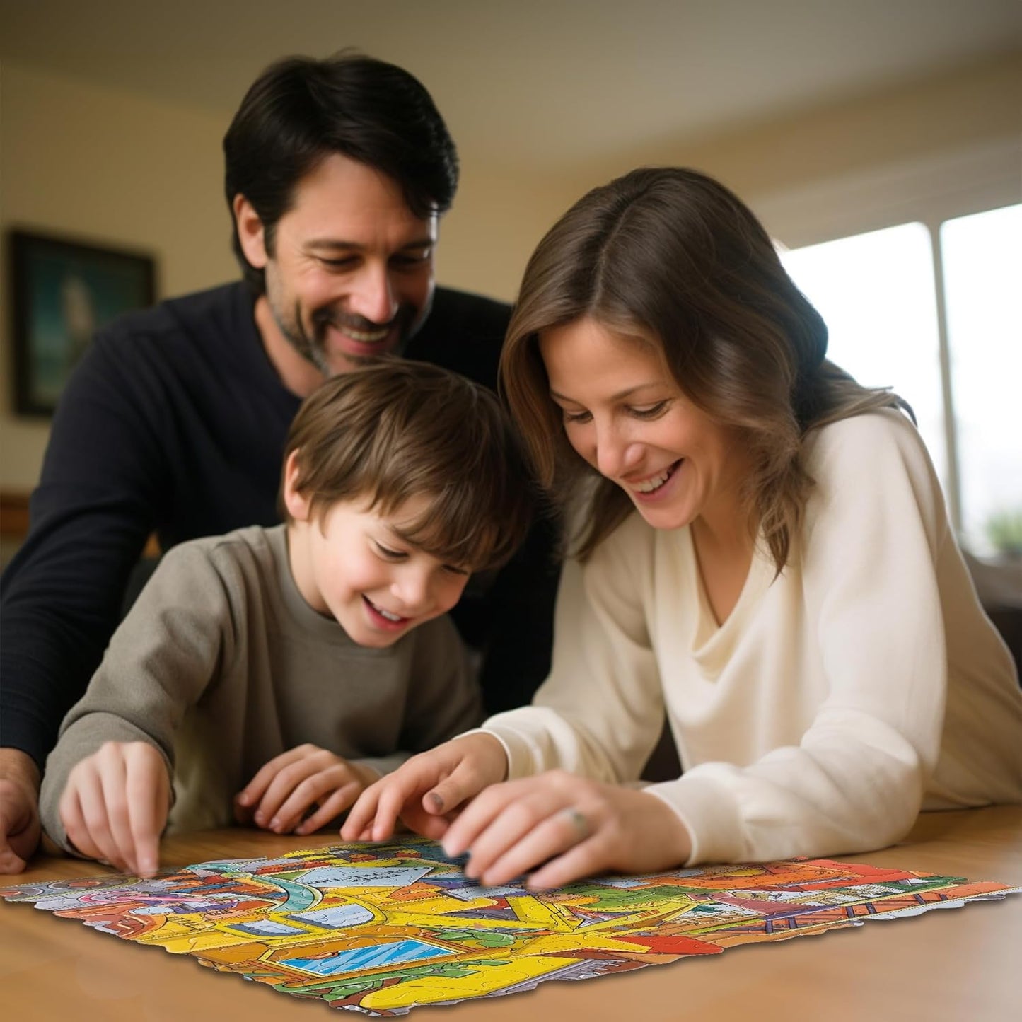 UnikPlay Go Crazy Jigsaw Puzzle for Kids and Adults | Attractive Cartoon Print Puzzle with 2 Puzzle Trays for Age 6 to 99 Years-180 Pcs - (Construction)