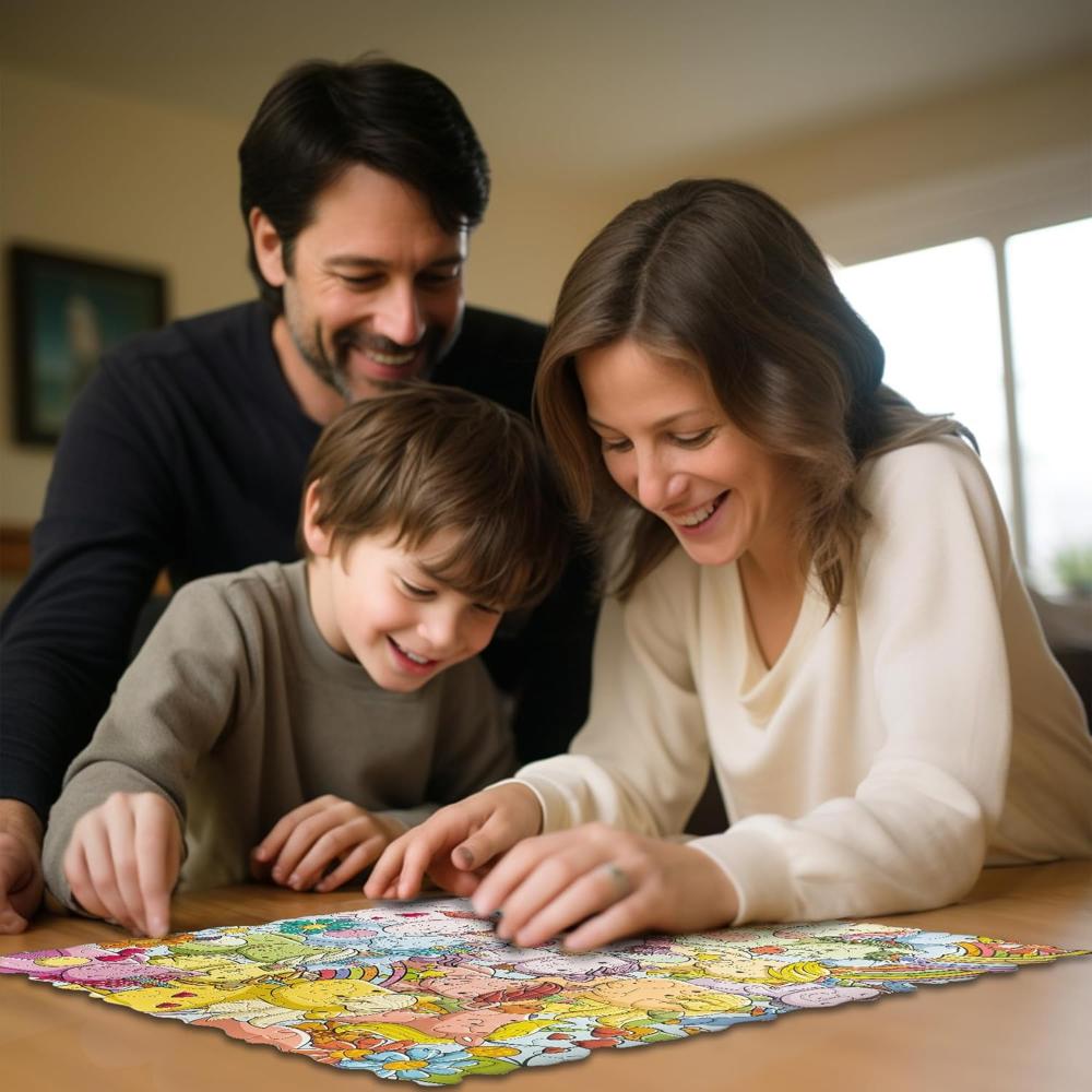 UnikPlay Go Crazy Jigsaw Puzzle for Kids and Adults | Attractive Cartoon Print Puzzle with 2 Puzzle Trays for Age 6 to 99 Years-180 Pcs-(Unicorn)