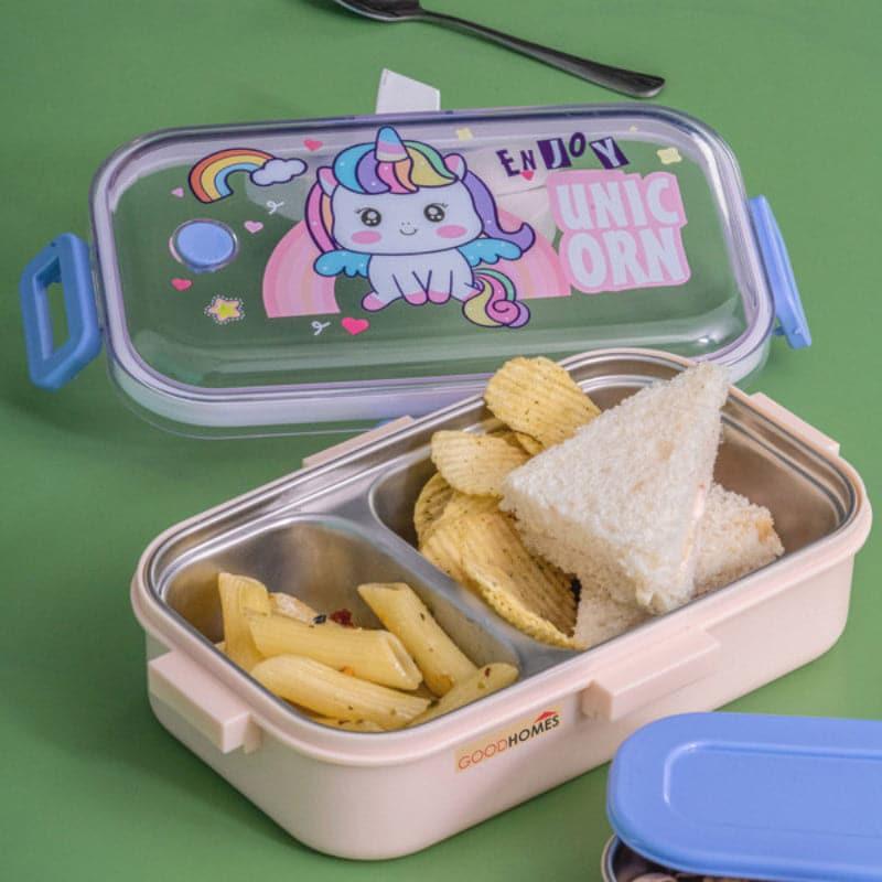 Unicorn Blink Kids Lunch Box With Container & Spoon - 700 ML