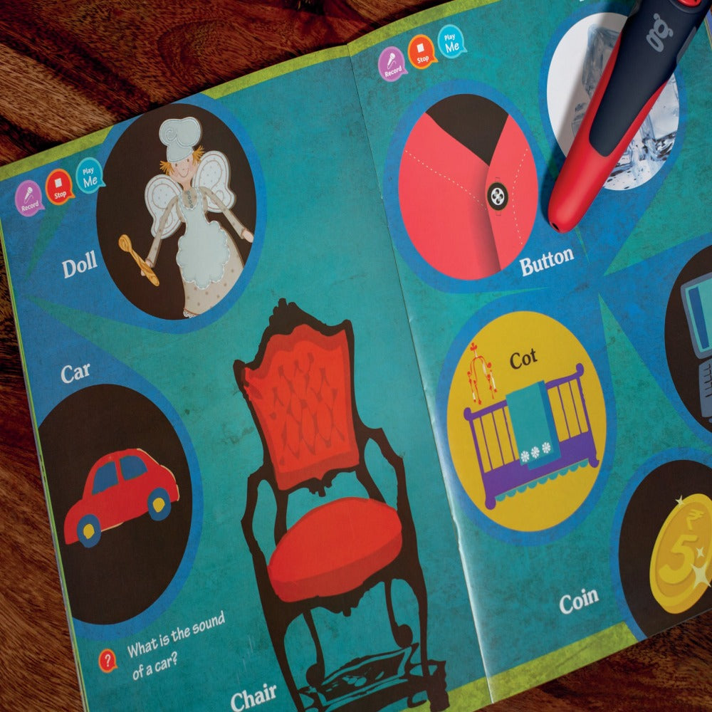 goDiscover Interactive Smart Book Series with Talking Pen | Set of 9 Fun Educational Books with Alphabets, Numbers, Colours, & More | Fun Learning Activity Toy for 2–4 Year Kids
