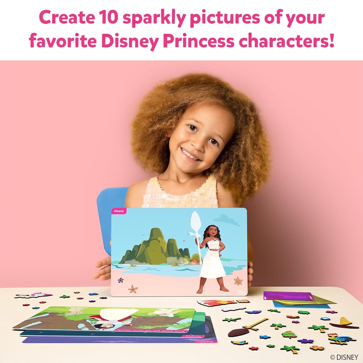Skillmatics Foil Fun - Disney Princess, Mess-Free Art & Craft Kits for Kids, DIY Creative Activity, Gifts for Boys & Girls Ages 4, 5, 6, 7, 8, 9