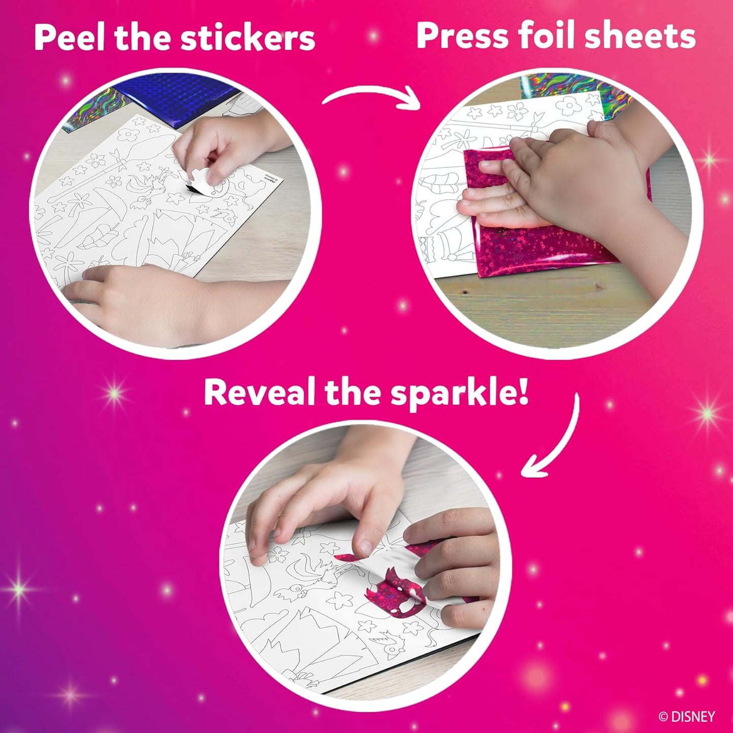 Skillmatics Foil Fun - Disney Princess, Mess-Free Art & Craft Kits for Kids, DIY Creative Activity, Gifts for Boys & Girls Ages 4, 5, 6, 7, 8, 9