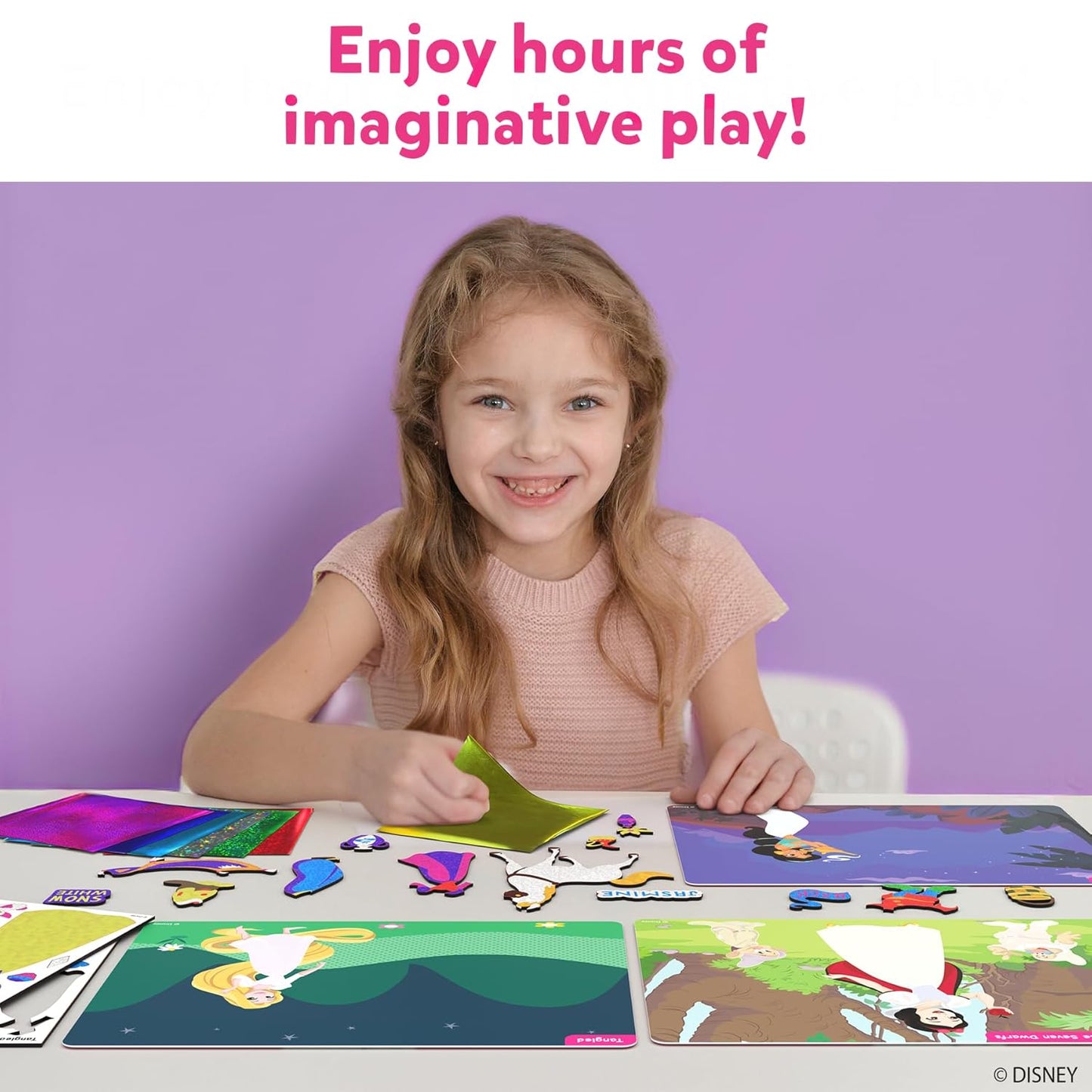 Skillmatics Foil Fun - Disney Princess, Mess-Free Art & Craft Kits for Kids, DIY Creative Activity, Gifts for Boys & Girls Ages 4, 5, 6, 7, 8, 9