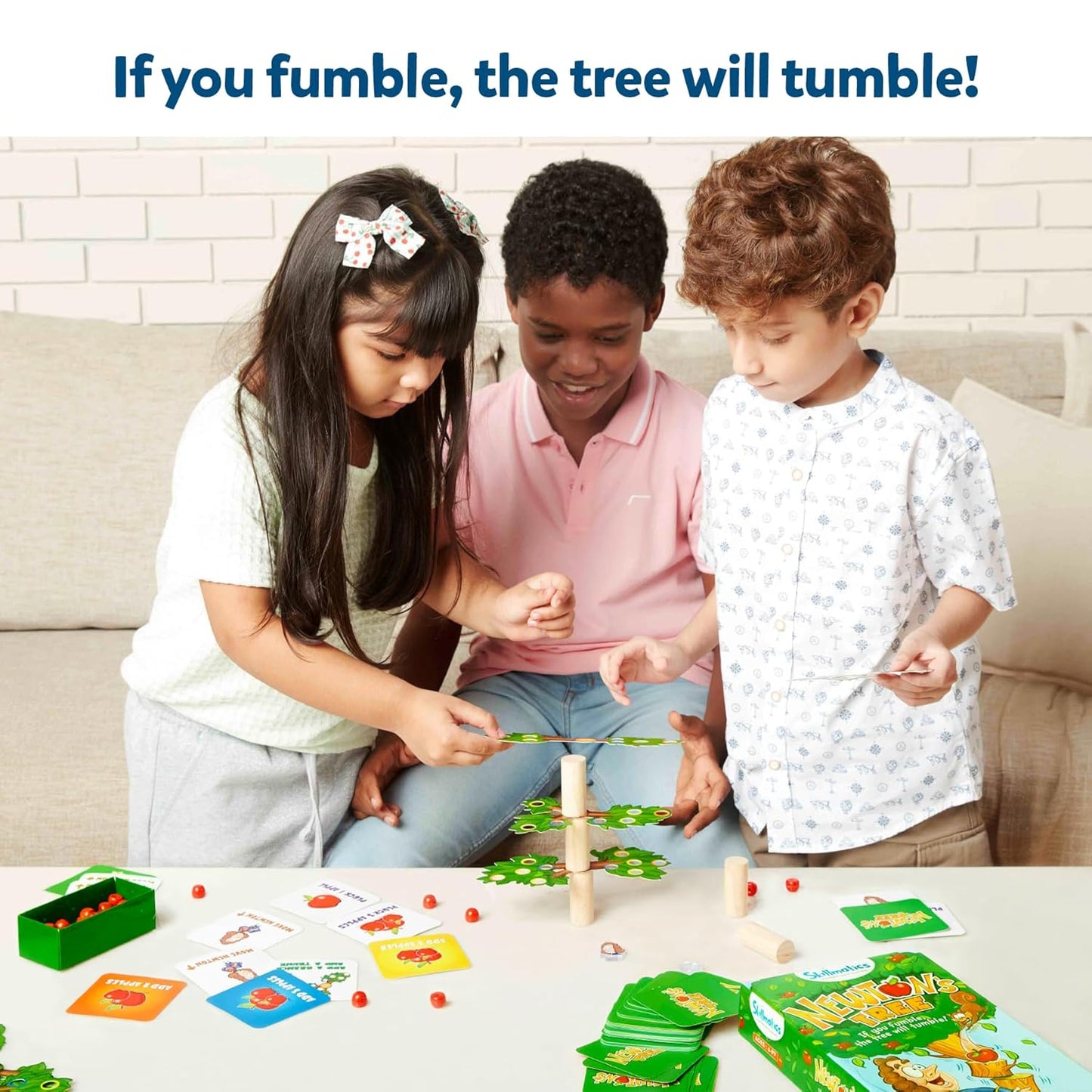 Skillmatics Educational Game - Newton's Tree, STEM Balancing, Stacking & Strategy Game for Kids, Adults & Families, Skill-Building for Ages 6, 7, 8, 9 and Up
