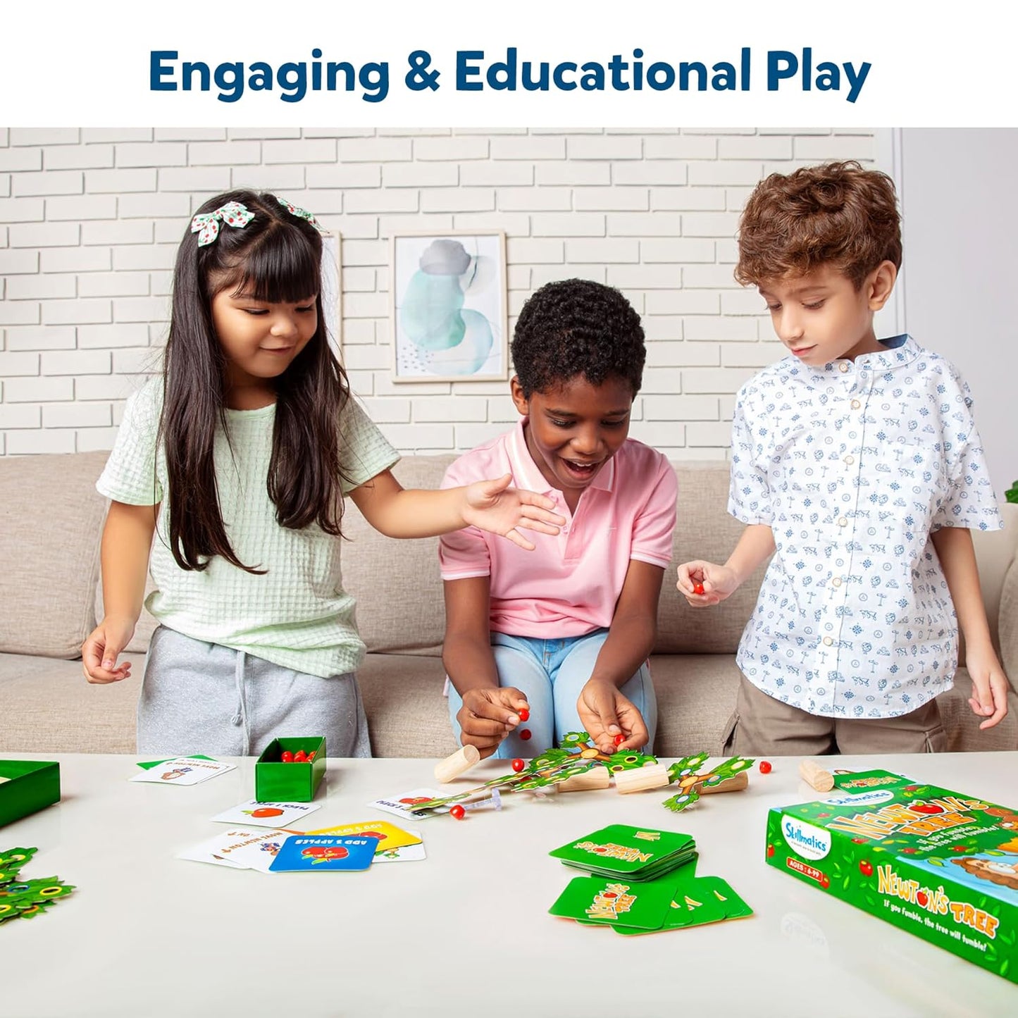 Skillmatics Educational Game - Newton's Tree, STEM Balancing, Stacking & Strategy Game for Kids, Adults & Families, Skill-Building for Ages 6, 7, 8, 9 and Up