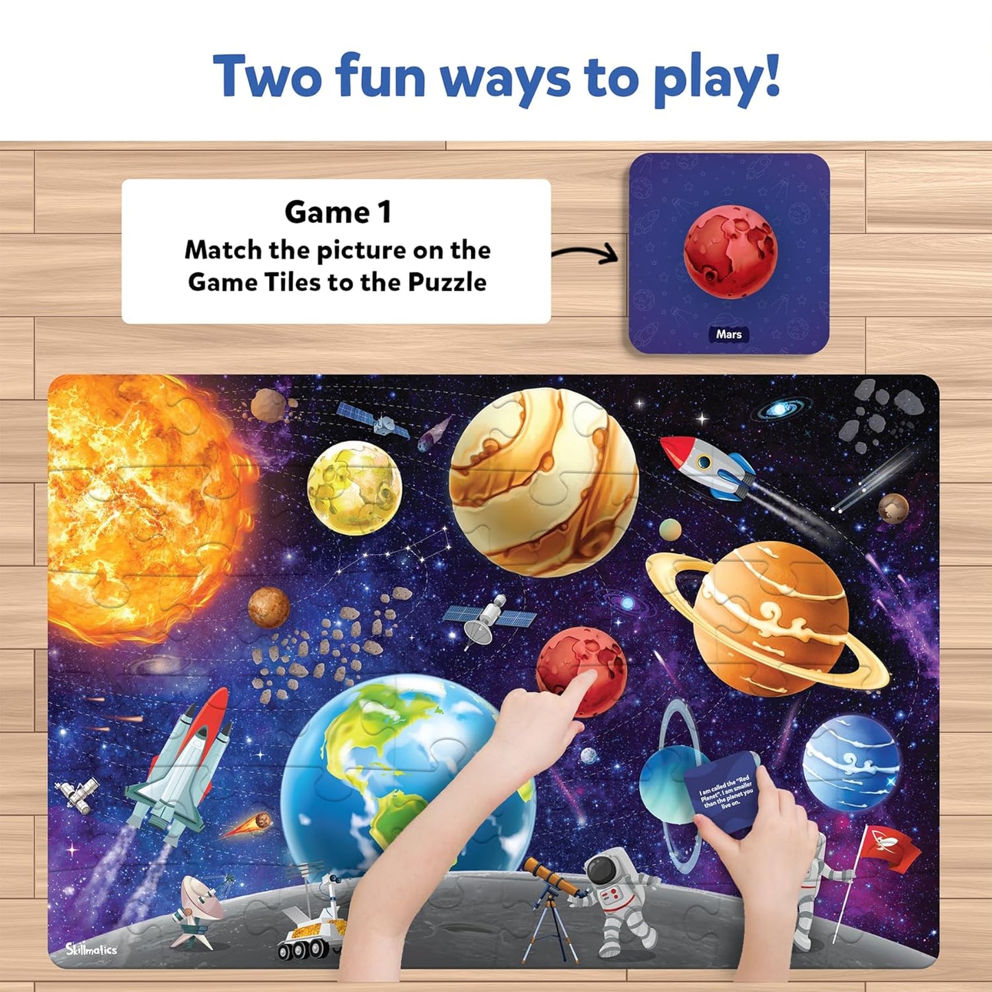 Skillmatics Floor Puzzle & Game - Piece & Play Space, Jigsaw & Toddler Puzzles, Educational Toy, Gifts for Boys & Girls Ages 3, 4, 5, 6, 7 (48 Pieces, 2 x 3 feet)