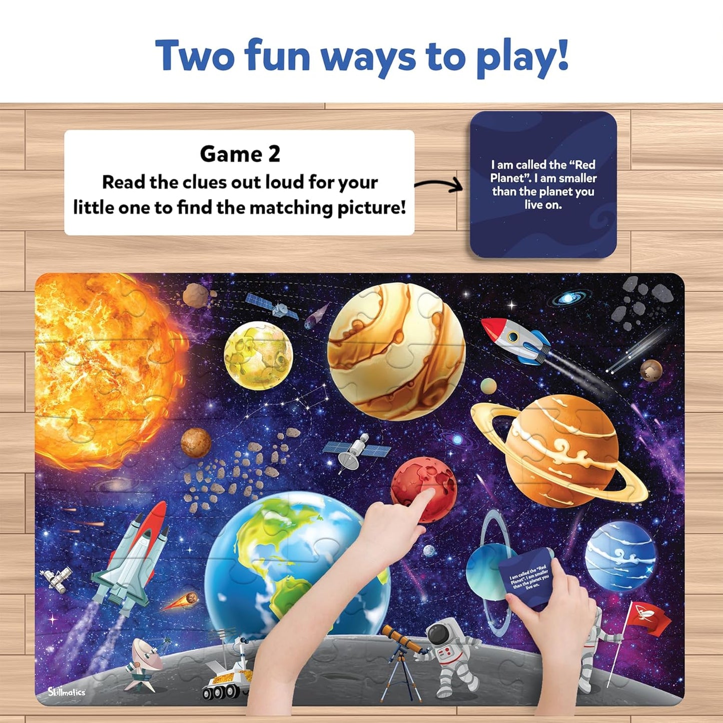 Skillmatics Floor Puzzle & Game - Piece & Play Space, Jigsaw & Toddler Puzzles, Educational Toy, Gifts for Boys & Girls Ages 3, 4, 5, 6, 7 (48 Pieces, 2 x 3 feet)