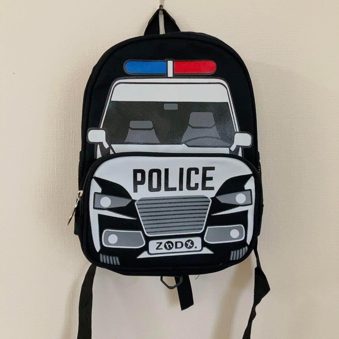 Cool Police Car Backpack, Boys, Bag, Nursery School, Kindergarten, Kids, Working Car