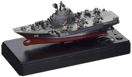 IndusBay® Remote Control Aircraft Carrier 2.4GHZ RC Warship Military Mini Aircraft Navy Ship for Kids Bathtub Pool Lake Aquarium