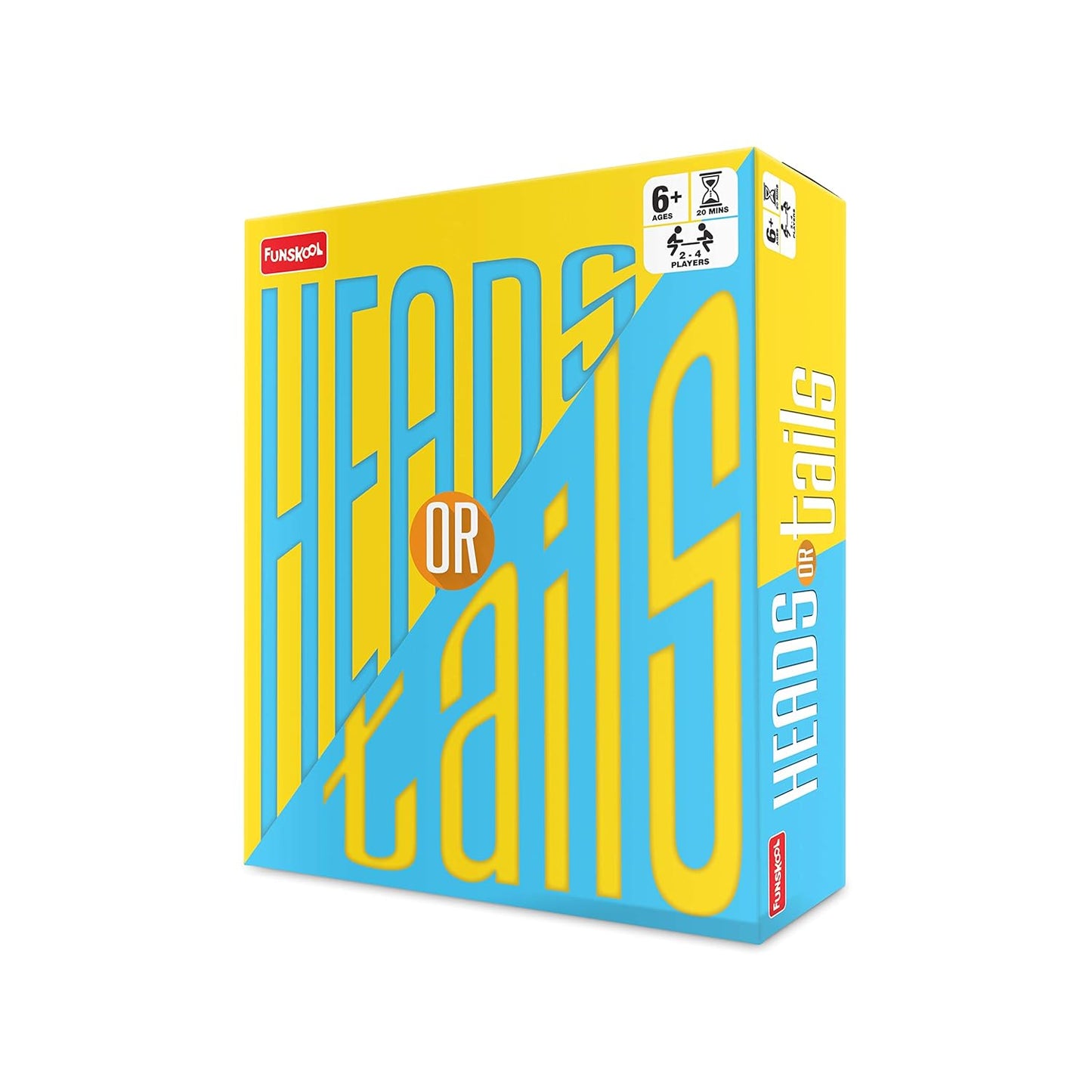 Funskool Games, Heads Or Tails, Party Games for Kids & Family, 2-4 Players, Ages 6 and Above