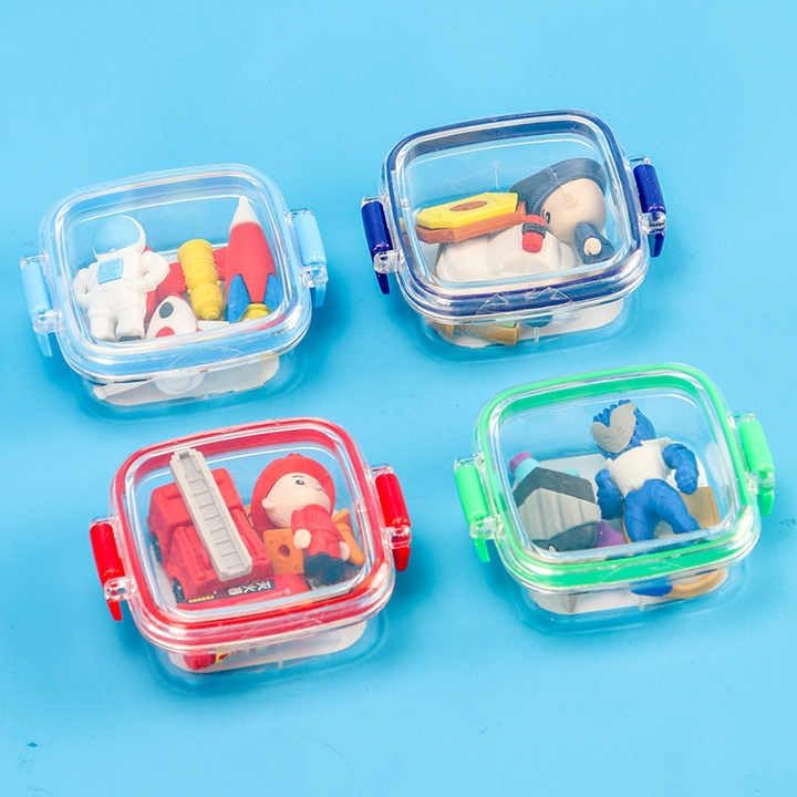 My toy kid Korean Style Astronaut Cartoon Shaped Eraser, Creative Detachable and Assembled Eraser, Interesting Stationery for Students