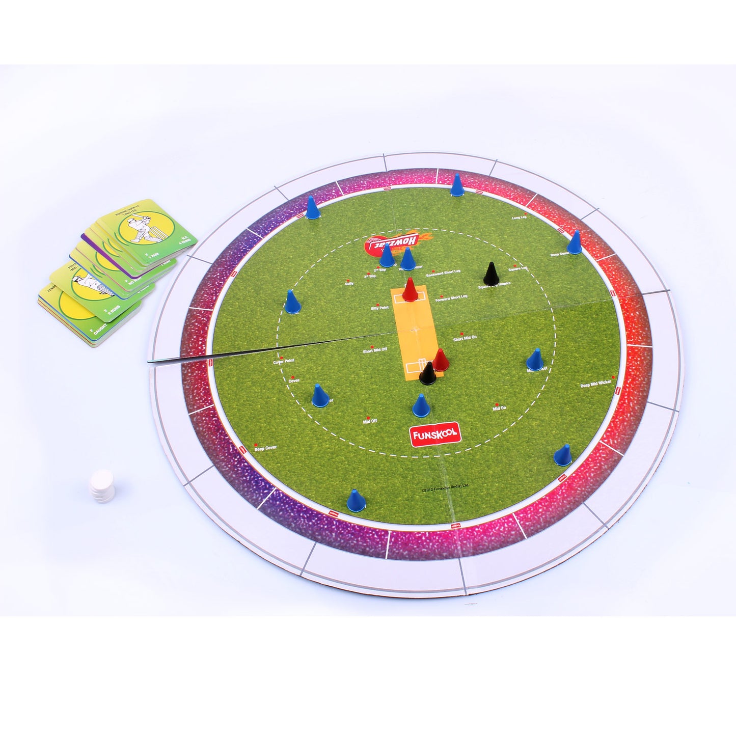 Funskool Games ,Cricket Howzzat, Sports Board Game, Cricket Game for Kids and Family, 2 - 4 Players, Ages 8 years & Above