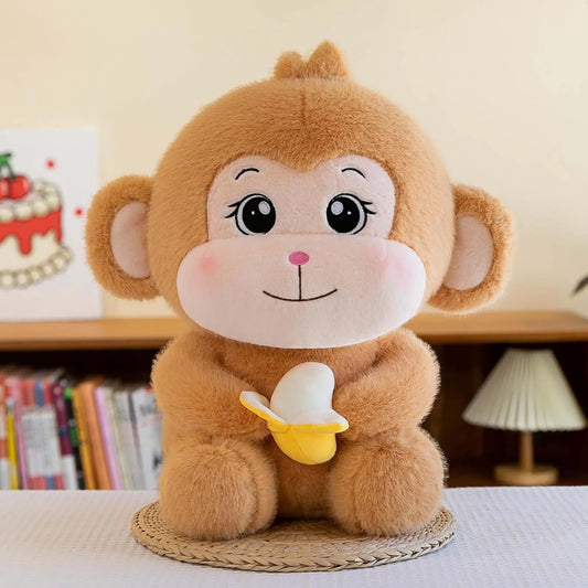 Banana Monkey Plush Soft Toy for Kids Pet Kawai Stuffed Animal Cute Big Stuff Toys Doll Teddy Bear, Birthday Gifts for, Kids, Boys, Girls, Decorative Items