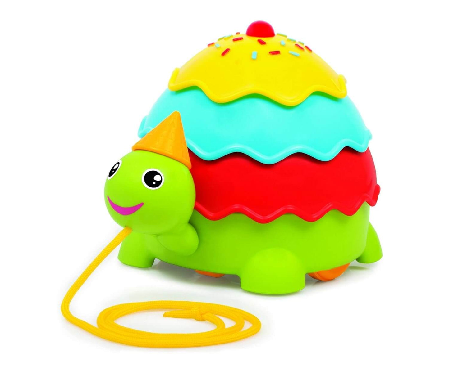 Giggles Funskool Pull Along Turtle, Activity & Learning Toy for Babies, Toddlers, For Baby Boys & Girls, Encourage Walking, Improve Balance, Multicolour, Gift Set for Kids, Ages 18+ Months