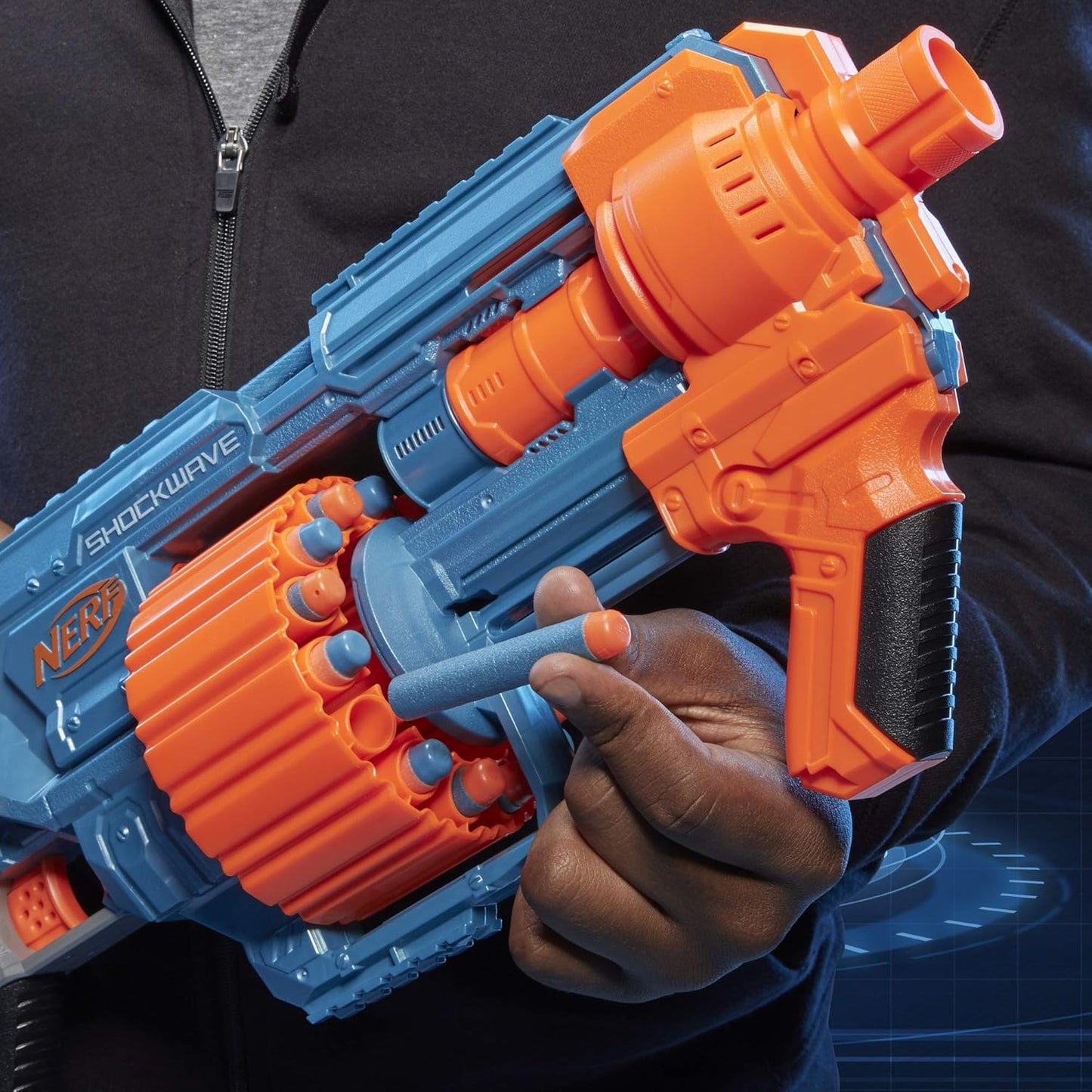 Nerf Elite 2.0 Shockwave RD 15 Blaster for kids 8Y+, Multicolour