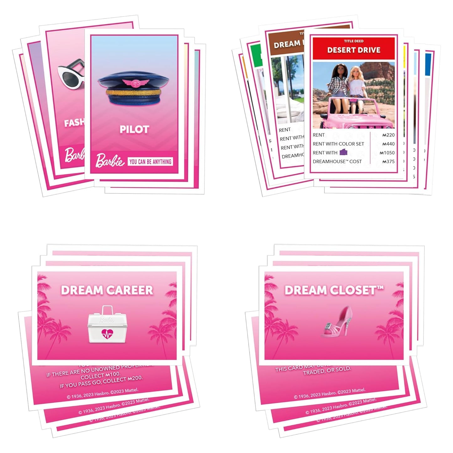 Hasbro Gaming Monopoly: Barbie Edition Board Game, 8Y+, 2 - 6 Players