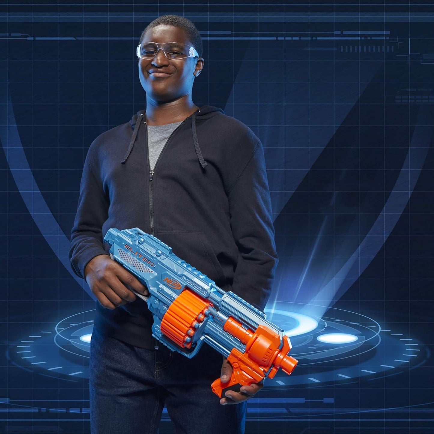 Nerf Elite 2.0 Shockwave RD 15 Blaster for kids 8Y+, Multicolour