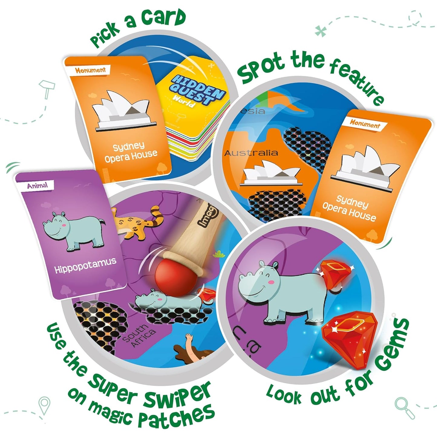 Imagimake Kids Mapology Hidden Quest Board Game
