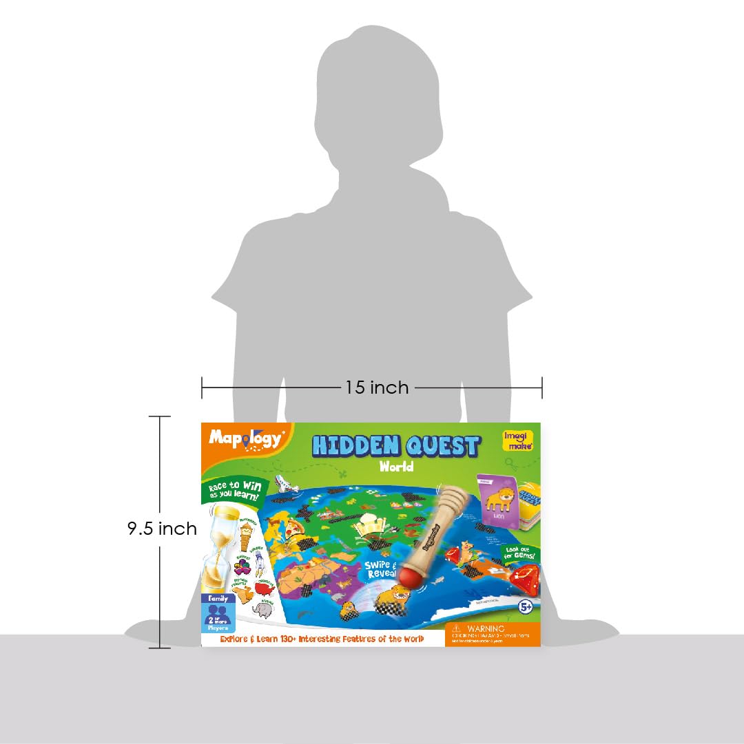 Imagimake Kids Mapology Hidden Quest Board Game