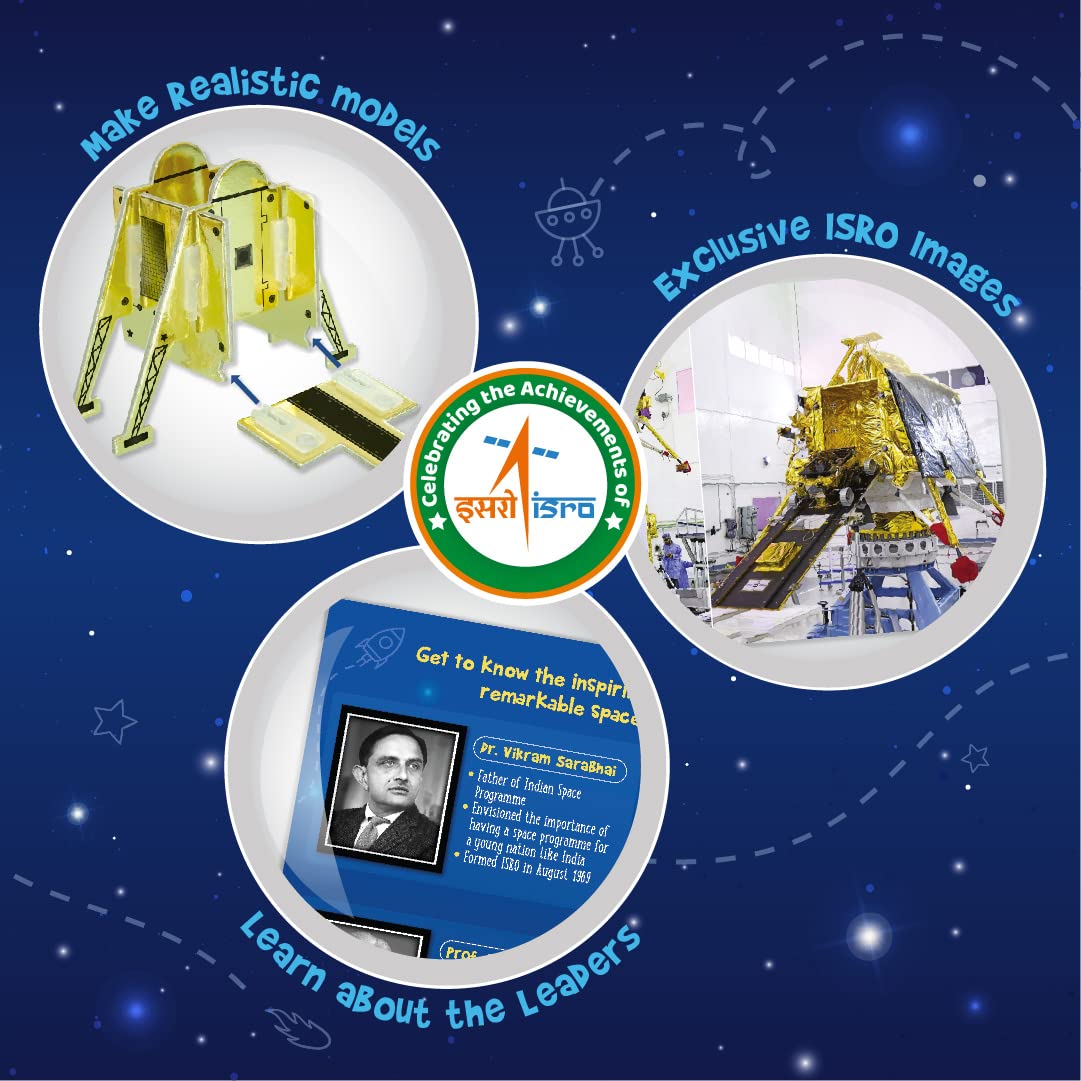 Imagimake Mapology Chandrayaan | ISRO Rocket Model & Satellite | Astronaut Toy | Educational Toys for Kids 5+Years | 3D Puzzles | Gifts for 5 Year Old Boy & Girl| Multicolour