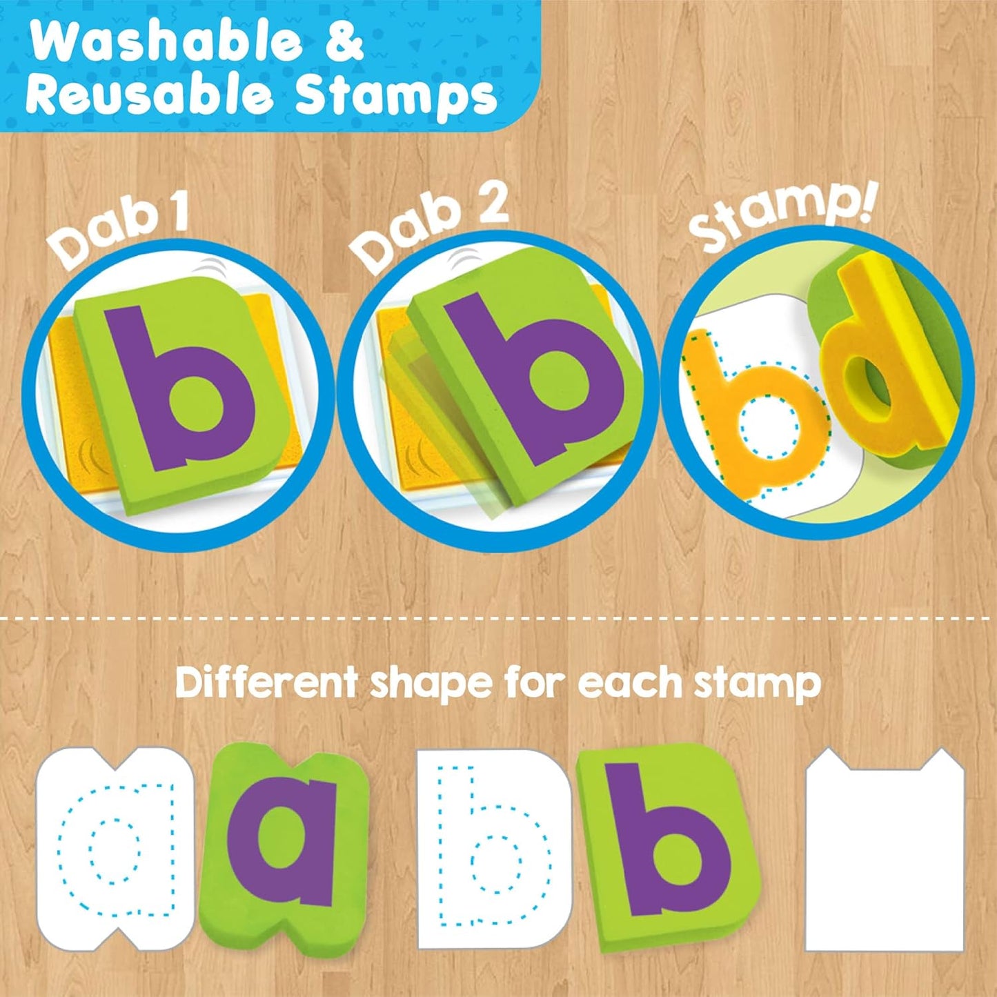 Imagimake Learn to Spell Phonics Kit with Stamps and Activity Books