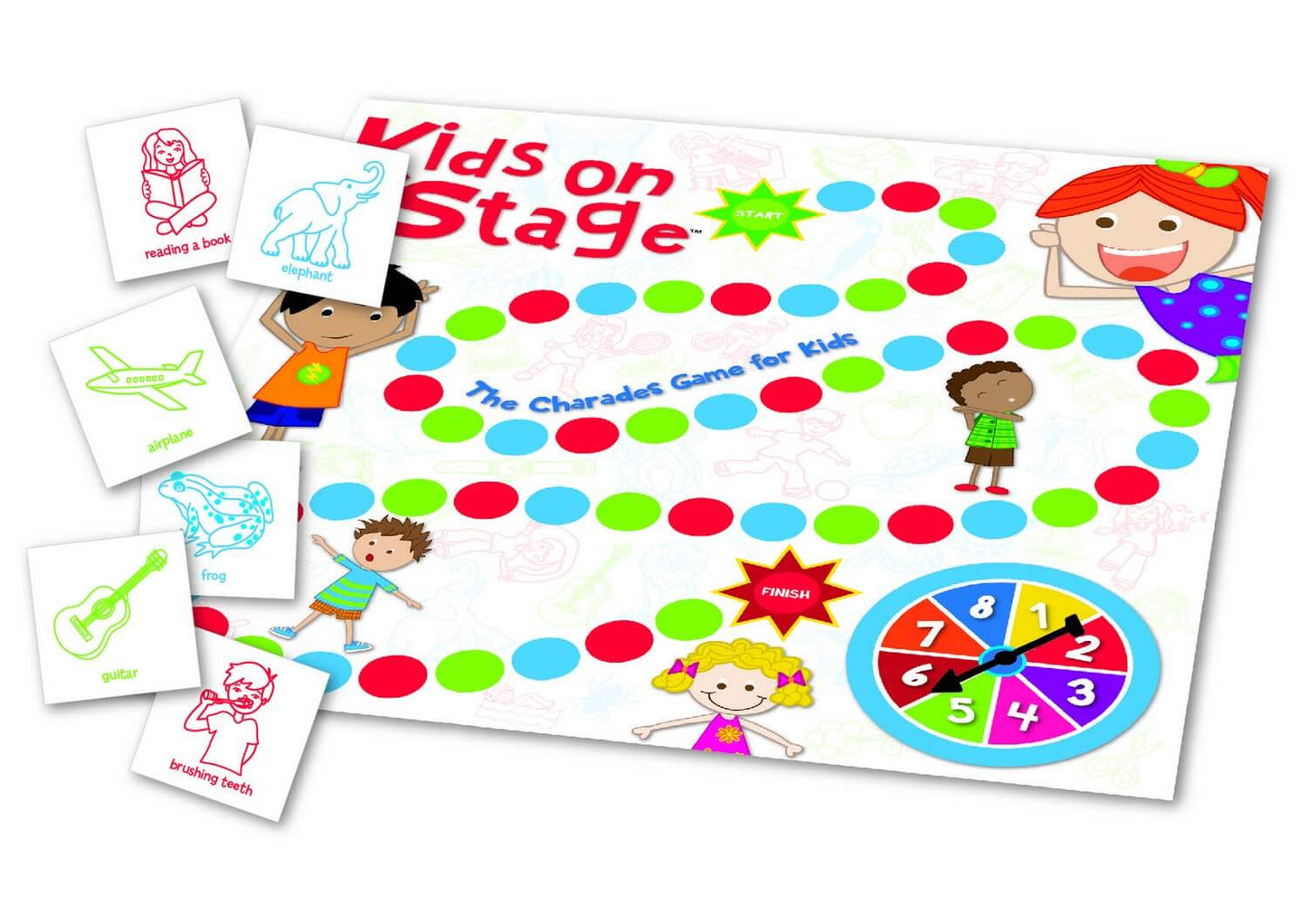 Funskool Games, Kids On Stage, Educational charade game for kids, 2 - 6 players, Ages 3 years and above