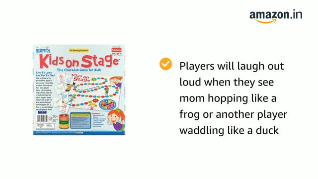 Funskool Games, Kids On Stage, Educational charade game for kids, 2 - 6 players, Ages 3 years and above