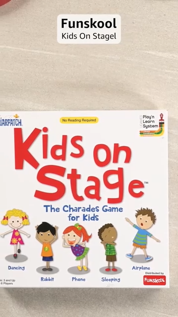 Funskool Games, Kids On Stage, Educational charade game for kids, 2 - 6 players, Ages 3 years and above