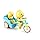 KEENBEY Cartoon Cute Duck Tricycle Toy, Funny Duck Auto Rickshaw Toy, Tricycle Toy with Music and 3D Flashing Lights, Bump and Go Musical Tricycle Toys for Kids (Multi Color)