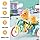 KEENBEY Cartoon Cute Duck Tricycle Toy, Funny Duck Auto Rickshaw Toy, Tricycle Toy with Music and 3D Flashing Lights, Bump and Go Musical Tricycle Toys for Kids (Multi Color)