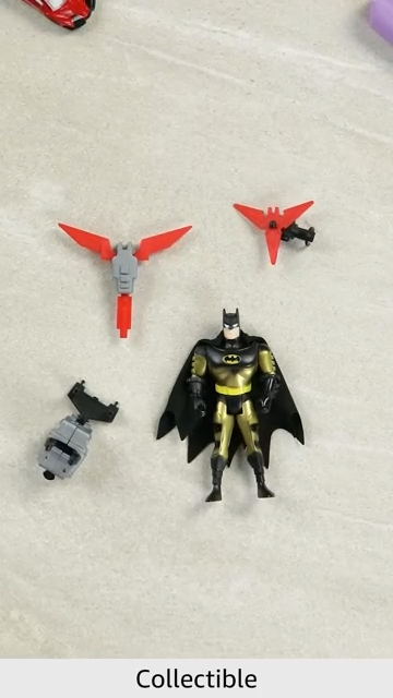 Funskool Knight Star Batman Action Figure Toy for Kid, 6 Inch, Classic DC Superhero With Articulation, Movie Inspired Collectible, Ideal Gift for Children, Toys for Kids, Ages 4+ Years