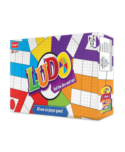 Funskool Games - Ludo 2018, The Classic startegy Game Board, Unique 6 Player Game, Kids and Family, 2-6 Players, 4 & Above