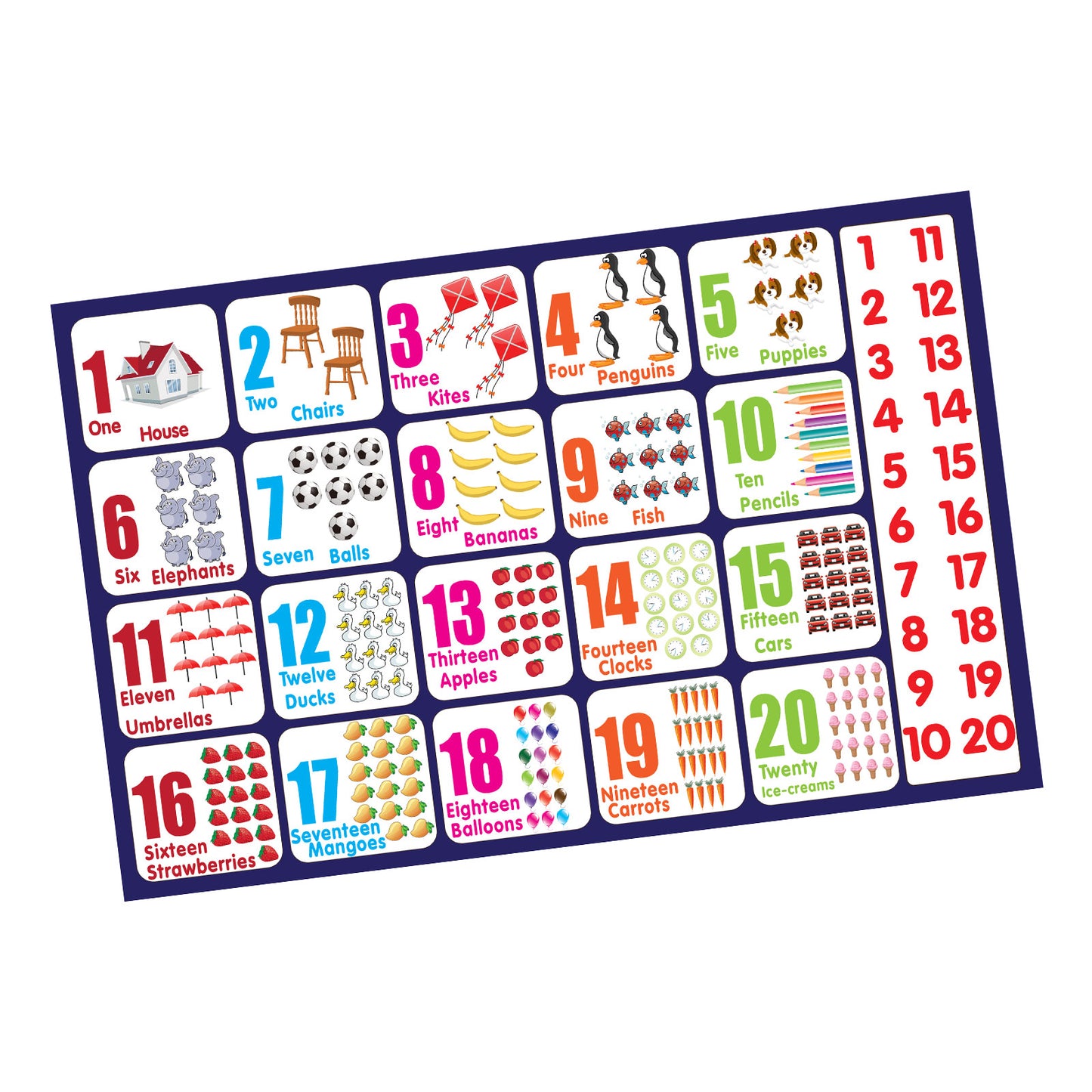 Funskool Play & Learn-Numbers,Educational,60 Pieces,Puzzle,For 3 Year Old Kids And Above,Toy,Multicolor