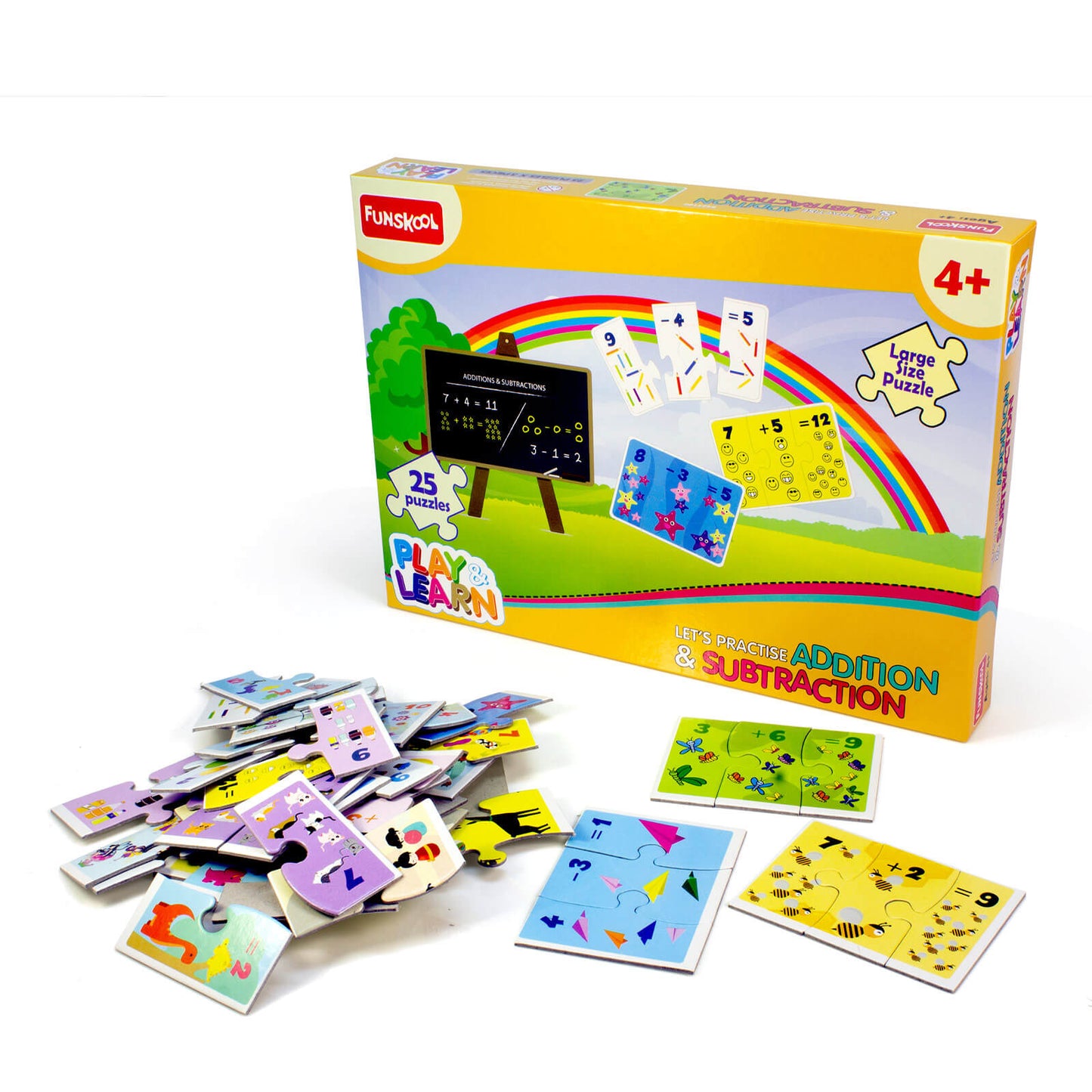 FUNSKOOL LETS PRACTISE ADITION AND SUBTRACTION PUZZLE - 9425100